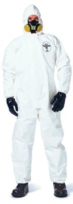 Large White DuPont Tychem SL Coveralls