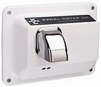 Cast Cover Serie Hand Off Hand Dryer, Surface Mount,  White