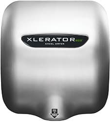 Xlerator ECO Automatic Hand Dryer, No Heat Element, Stainless Steel