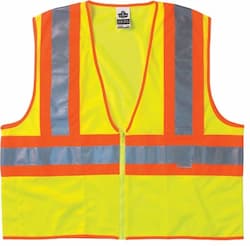 GloWear 8210Z Class 2 Mesh Lime Economy Vest