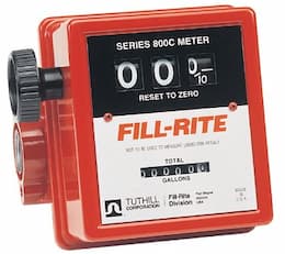 1" 50.00 Psi In-Line Mechanical Flow Meter