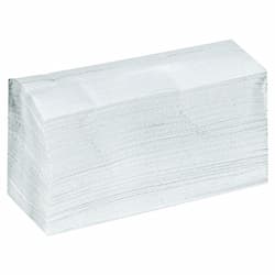 General Supply White, 1-Ply C-Fold Towels-12.25 x 10