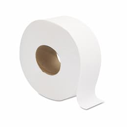 White, 2-Ply Jumbo JRT Bath Tissue- 9-in Diameter