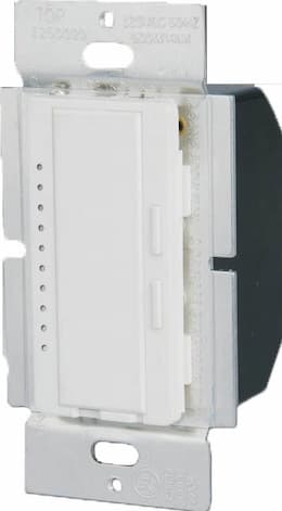 600W White 3-Way Intelligent Dimmer w/ Locator