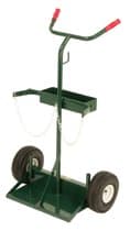 Harper Green Cylinder Truck with Pneumatic Wheels