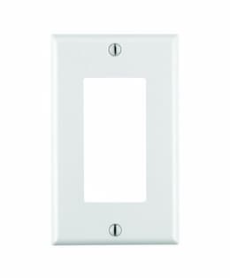 1-Gang Rocker Switch Mid Sized Wall Plate, White