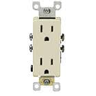 15 Amp Decora Duplex Receptacle Outlet, Ivory