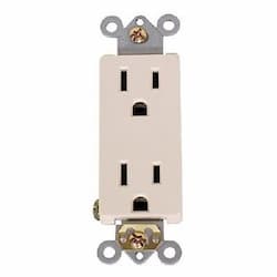 PowerSafe 20 Amp Decora Duplex Receptacle Outlet, Almond