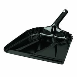 Heavy-Duty Blck 20 Gauge Steel 16 in Dust Pan