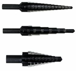 4 PC. General Purpose Unibit Step Drill Set