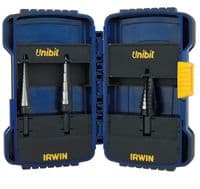 Three Piece Unibit High Speed Steel Step Drill Set