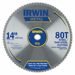 14" 80T Metal Cutting Ferrous Steel Circular Saw Blade