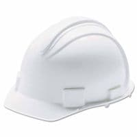 Huntsman White Charger 4-pt Ratchet Hard Hat