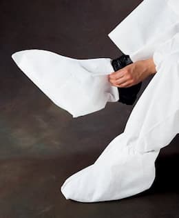 White A20 Breathable Particle Protection Foot Covers