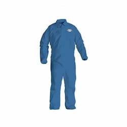 A60 Blue Bloodborne Pathogen & Chemical Protection Coverall, XL