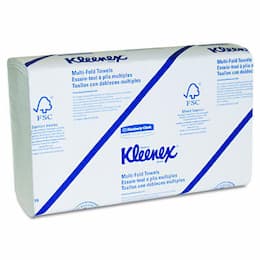 White, Mulifold KLEENEX Paper Towels-9.20 x 9.40