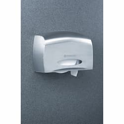 Stainless Steel, E-Z Load Coreless JRT Bath Tissue Dispenser- 6 x 9.8 x 14.3