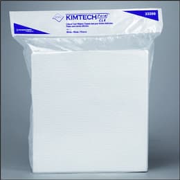 White, 100 Count Flat KIMTECH PURE W4 Dry Wipers-9 x 9