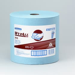 Blue, 870 Count Jumbo Roll WYPALL X70 Wipers-12.5 x 13.4