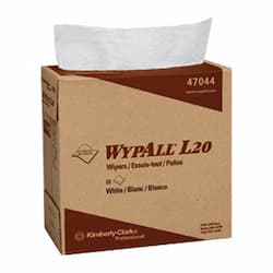 White, 88 Count 4-Ply Pop Up Box WYPALL L20 Wipers 9.1 x 16.8