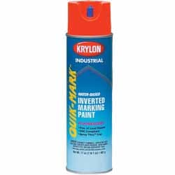 16 oz Orange Water Based Fluorescent Inverted Marking Paint