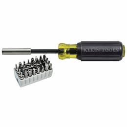 Magnetic Screwdriver with 32-Piece Tamperproof Bit Set