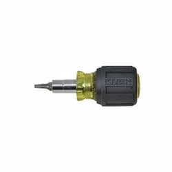 Stubby Multi-Bit Screwdriver with Square Recess Bit and 1-1/4'' Shaft