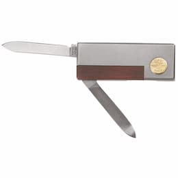 Money-Clip Pocket Knife, Stainless Steel Spearpoint Blade and Nail File