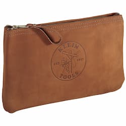 Top-Grain Leather Zipper Bag