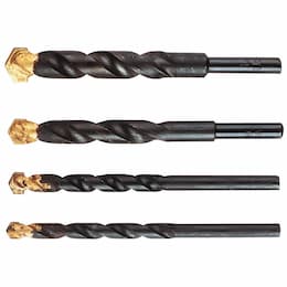 4-Piece, Carbide-Tipped, Masonry-Drill-Bit Set