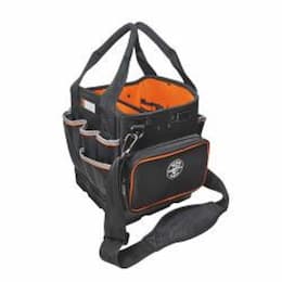 Klein Tools Black Tradesman Pro 10" Organizer Tote Bag, 40 Pockets 