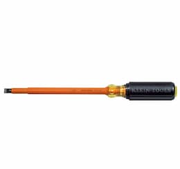 Insulated Screwdriver - 3/8'' Cabinet Tip, 8'' Round Shank