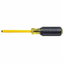 Heavy-Duty, Coated Screwdriver - 4'' Shank, 1/4'' Cabinet Tip