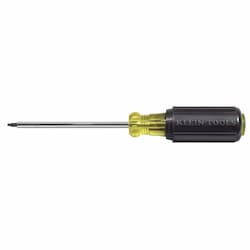 #3 Square-Recess Tip Screwdriver, 4'' Round-Shank