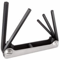 Folding Hex-Key Set - Five Sizes