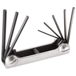 Eight-Key-Inch Folding Hex-Key Set