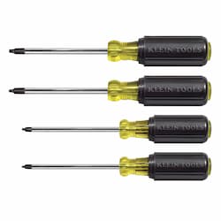 4-Piece Square Recess Screwdriver Set