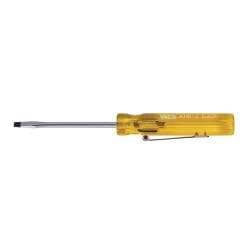 Klein Tools Pocket-Clip Screwdriver, 2" Shank - 3/32'' Cabinet-Tip