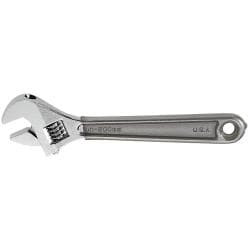 4'' Adjustable Wrench Standard Capacity, Plastic-Dipped Handles