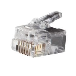 Telephone Plug - RJ11 - 6P6C, 25-Pack