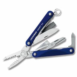 Leatherman Stainless Steel Squirt ES4 Multi-Tool, Blue