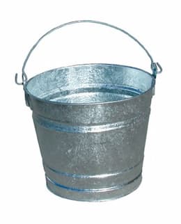 59.18qt Standard Duty Galvanized Steel Water Pail