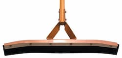 30" Curved Floor Squeegee w/Steel Bracket Handle