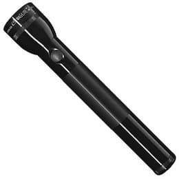 2 Battery D-Cell Black Flashlight