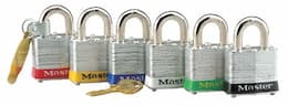 Red Steel Body Safety Padlock w/2" Shackle