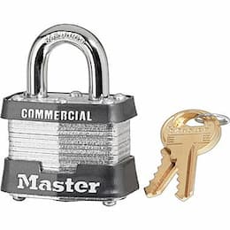 4 Pin Silver Laminated Safety Padlock