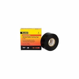 3M 1" X 30' Linerless Splicing Tape Black