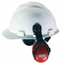 Red Sound Control Cap Earmuffs w/ Brackets