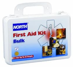 Bulk First Aid Kit, 85 Pieces, 25 Person System, Plastic Case