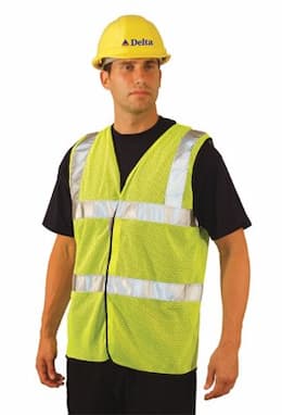 X-Large Hi-Viz Yellow Polyester Mesh Vest